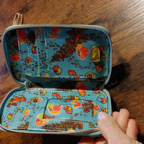 Sakroots wristlet blue and tan - Picture 3 of 3